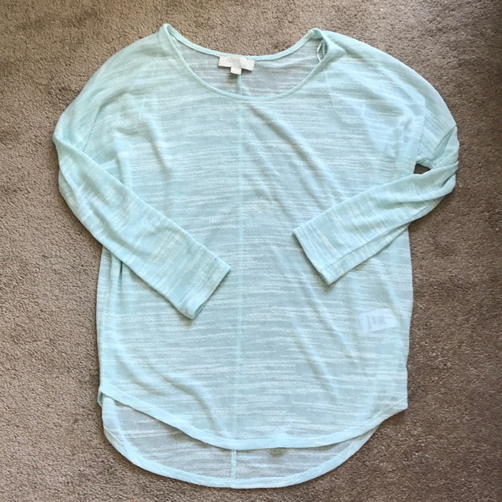 Olive & oak sheer sweater